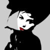 B&W Fashion Girl Portrait Abstract Design Print 100% Australian Made - Image 2