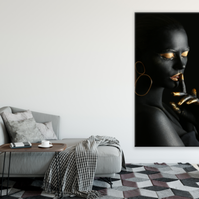 Girl Portrait Black Makeup Print 100% Australian Made
