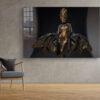 Woman in Costume View Print Tempered Glass Wall Art 100% Made in Australia Ready to Hang - Image 2