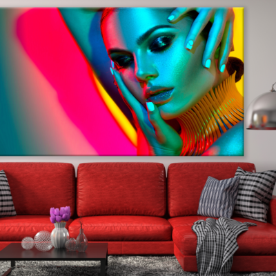 Colourful Makeup Painting Print 100% Australian Made