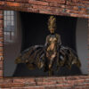 Woman in Costume View Print Tempered Glass Wall Art 100% Made in Australia Ready to Hang - Image 4