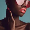 Makeup Woman with Wearing Funky Sunglasses Print 100% Australian Made - Image 3