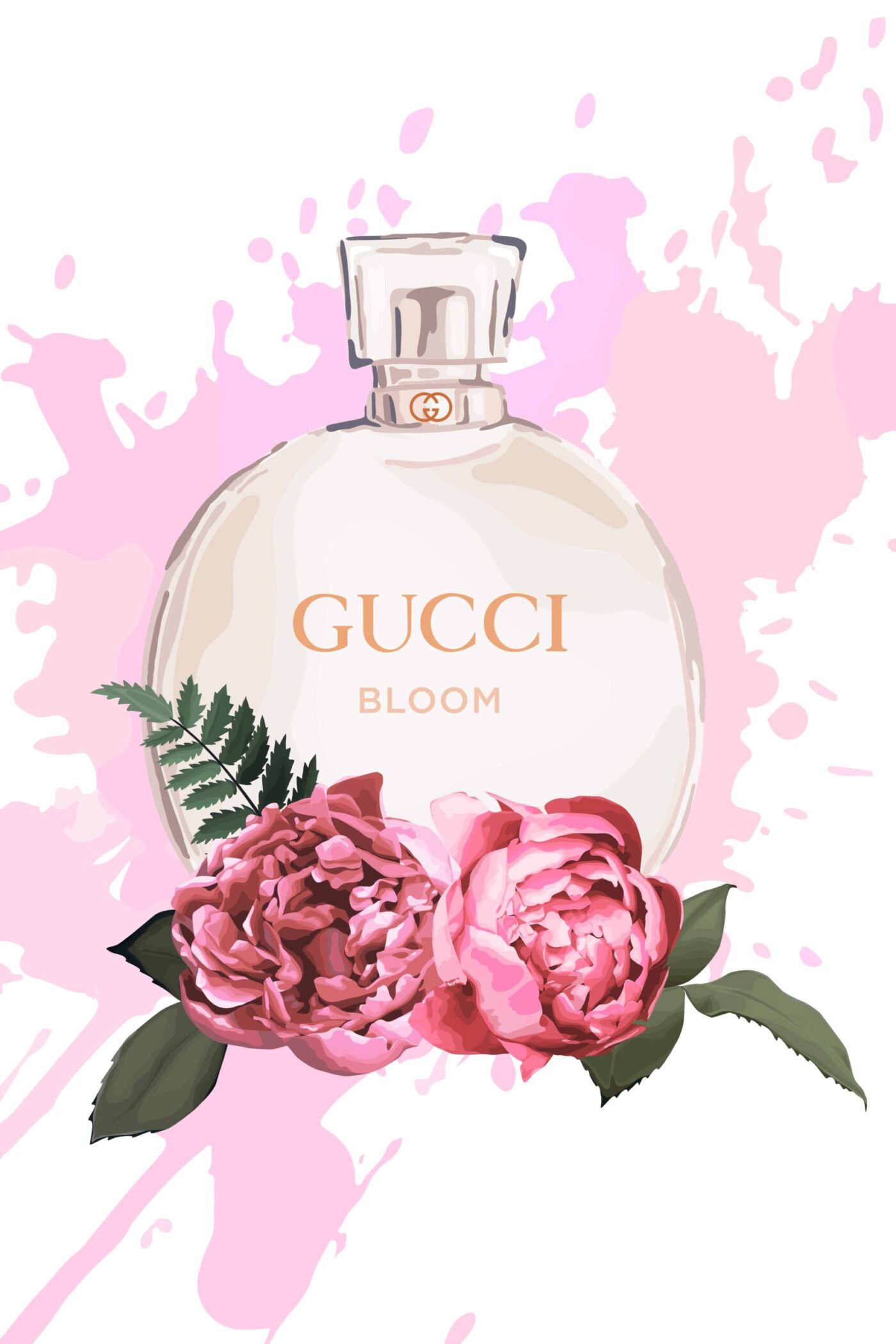 Perfume Bottle & Flowers Watercolor Painting Print 100% Australian Made - Image 3