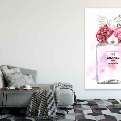 Perfume & Flowers Watercolor Painting Print 100% Australian Made