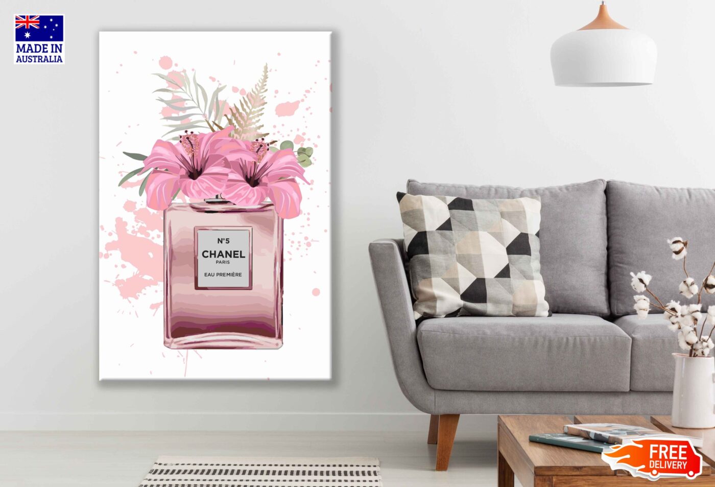 Flowers Perfume Watercolor Painting Print 100% Australian Made - Image 2