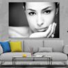 Woman Face Beauty View B&W Photograph Print 100% Australian Made