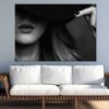 Young Girl Face & Hat B&W View Photograph Print 100% Australian Made - Image 2