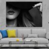 Young Girl Face & Hat B&W View Photograph Print 100% Australian Made