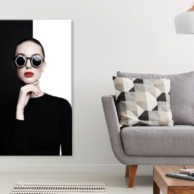 Lady & Black Stylish Sunglasses Photograph Print 100% Australian Made
