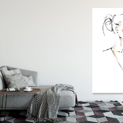 Young Woman Portrait Illustration Print 100% Australian Made