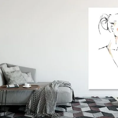 Young Woman Portrait Illustration Print 100% Australian Made