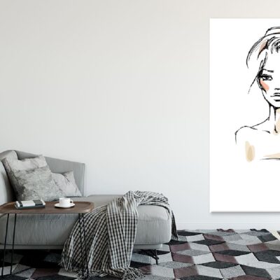 Young Woman in a Hat Illustration Print 100% Australian Made