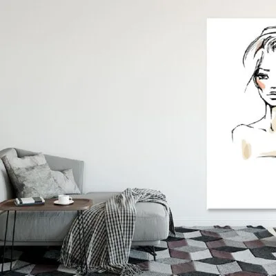 Young Woman in a Hat Illustration Print 100% Australian Made