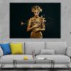 Golden Skin Girl Holds a Branch Photograph Print 100% Australian Made