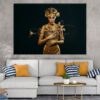 Golden Skin Girl Holds a Branch Photograph Print 100% Australian Made - Image 2