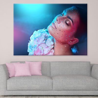 Woman Decorated with Gem Stones Photograph Print 100% Australian Made