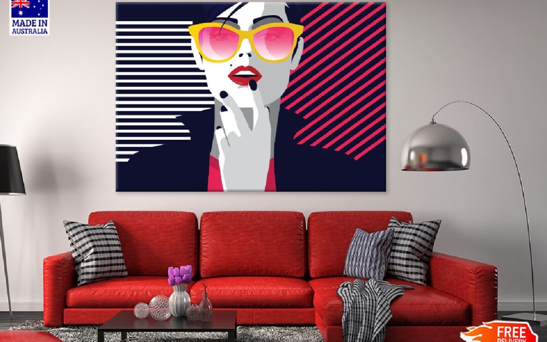 Fashion Woman in Style Vector Art Print 100% Australian Made