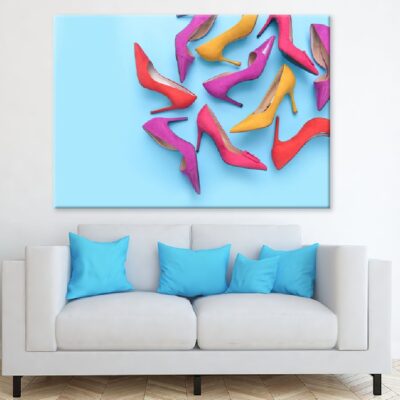 Pile of Colorful High Heels View Photograph Print 100% Australian Made