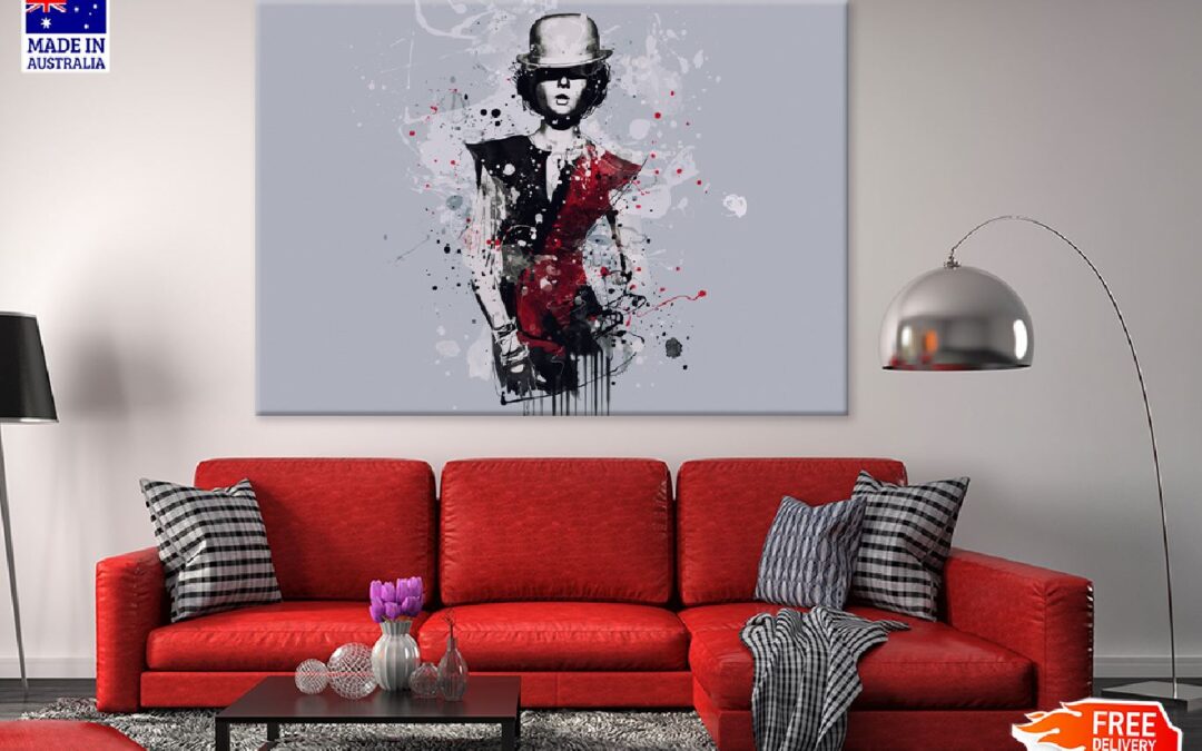 Style Girl Cabaret Watercolor Painting Print 100% Australian Made