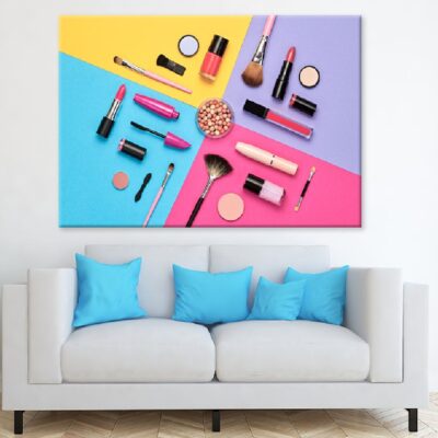 Stylish Woman Makeup Brushes View Print 100% Australian Made