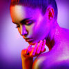 Girl & Glitter Neon Makeup View Photograph Print 100% Australian Made - Image 3