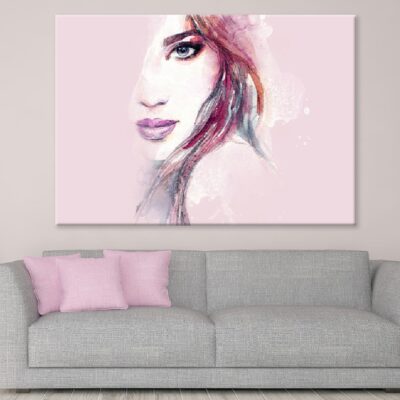 Abstract Woman Face Watercolor Painting Print 100% Australian Made