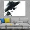 Woman with Sunglasses B&W Watercolor Painting Print 100% Australian Made - Image 2