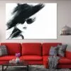 Woman with Sunglasses B&W Watercolor Painting Print 100% Australian Made