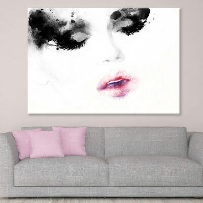 Abstract Fashion Girl Face View Design Print 100% Australian Made