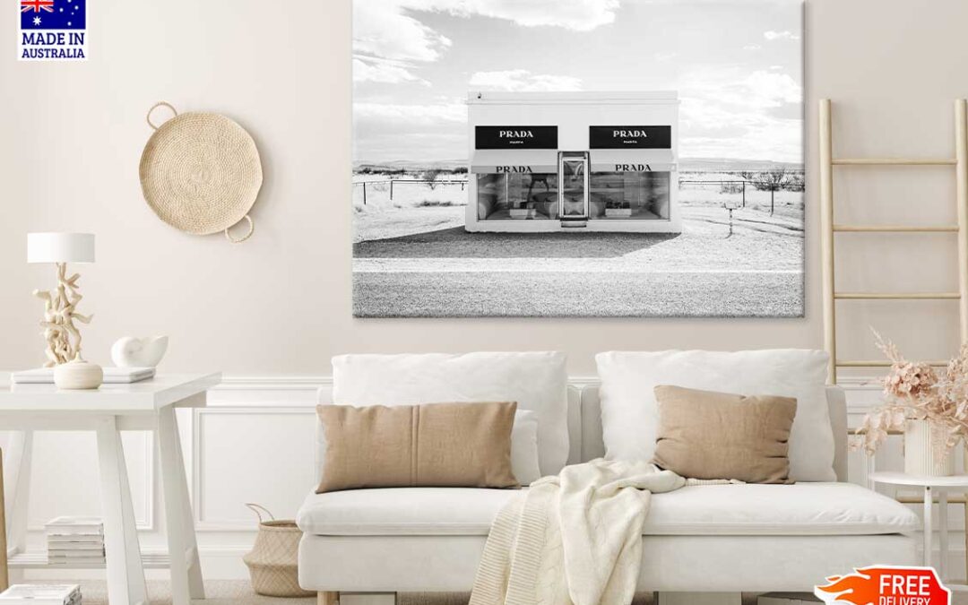 Prada Marfa Store B&W Photograph Print 100% Australian Made