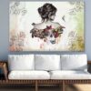 Mysterious Woman with Butterflies Digital Art Print 100% Australian Made