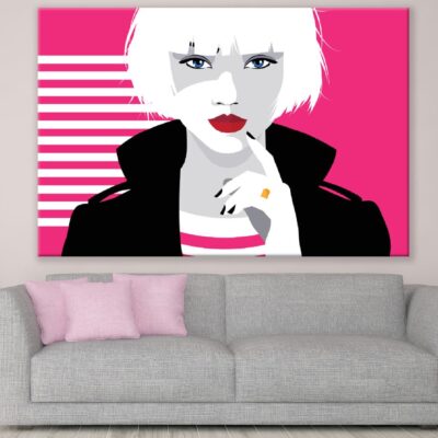 Short Hair Woman in Style Illustration Print 100% Australian Made