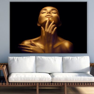 Fashion Gold Metallic Skin Girl Photograph Print 100% Australian Made