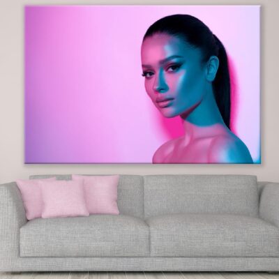 Fashion Girl With Glitter Neon Makeup Photograph Print 100% Australian Made