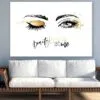 Woman Eyes with Gold Eyeshadow Illustration Print 100% Australian Made - Image 2