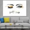 Woman Eyes with Gold Eyeshadow Illustration Print 100% Australian Made