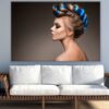 Fashion Girl with Blue Hair Photograph Print 100% Australian Made
