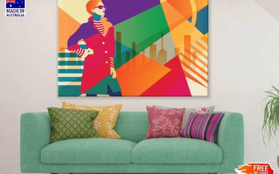 Fashion Girl in Style Illustration Print 100% Australian Made