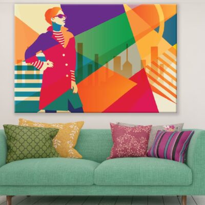 Fashion Girl in Style Illustration Print 100% Australian Made