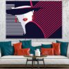 Fashion Woman with Hat Illustration Print 100% Australian Made