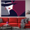 Fashion Woman with Hat Illustration Print 100% Australian Made - Image 2