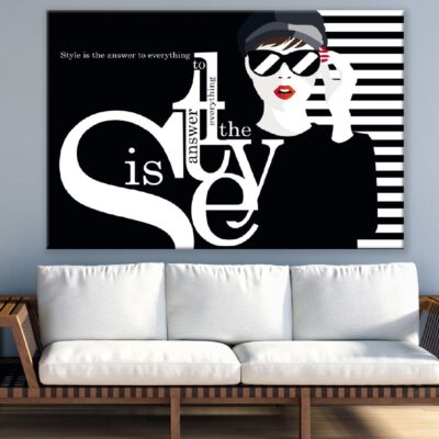 Quote with Fashion Woman Illustration Print 100% Australian Made