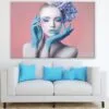 Young Woman with Flower Hairstyle Photograph Print 100% Australian Made - Image 2