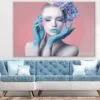 Young Woman with Flower Hairstyle Photograph Print 100% Australian Made