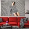 Woman in Striped Dress Photograph Print 100% Australian Made