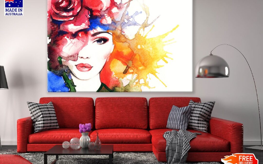 Woman Abstract Watercolor Painting Print 100% Australian Made