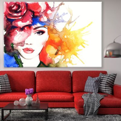Woman Abstract Watercolor Painting Print 100% Australian Made