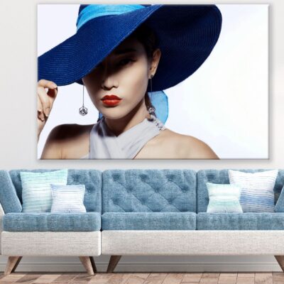 Asian Fashion Model in Hat Photograph Print 100% Australian Made