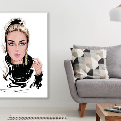 Blonde Hair Girl Illustration Print 100% Australian Made