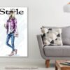 Girl with Coffee Cup Illustration Print 100% Australian Made - Image 2
